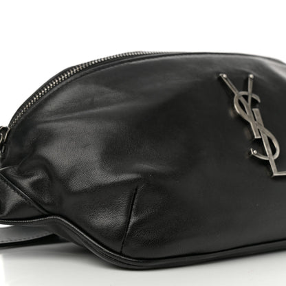 Saint Laurent Calfskin Monogram Belt Bag Black 9 of 18