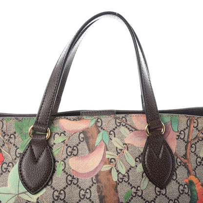 Gucci Soft GG Supreme Monogram Tian Medium Crossbody Tote Beige Multicolor New Acero 11 of 12