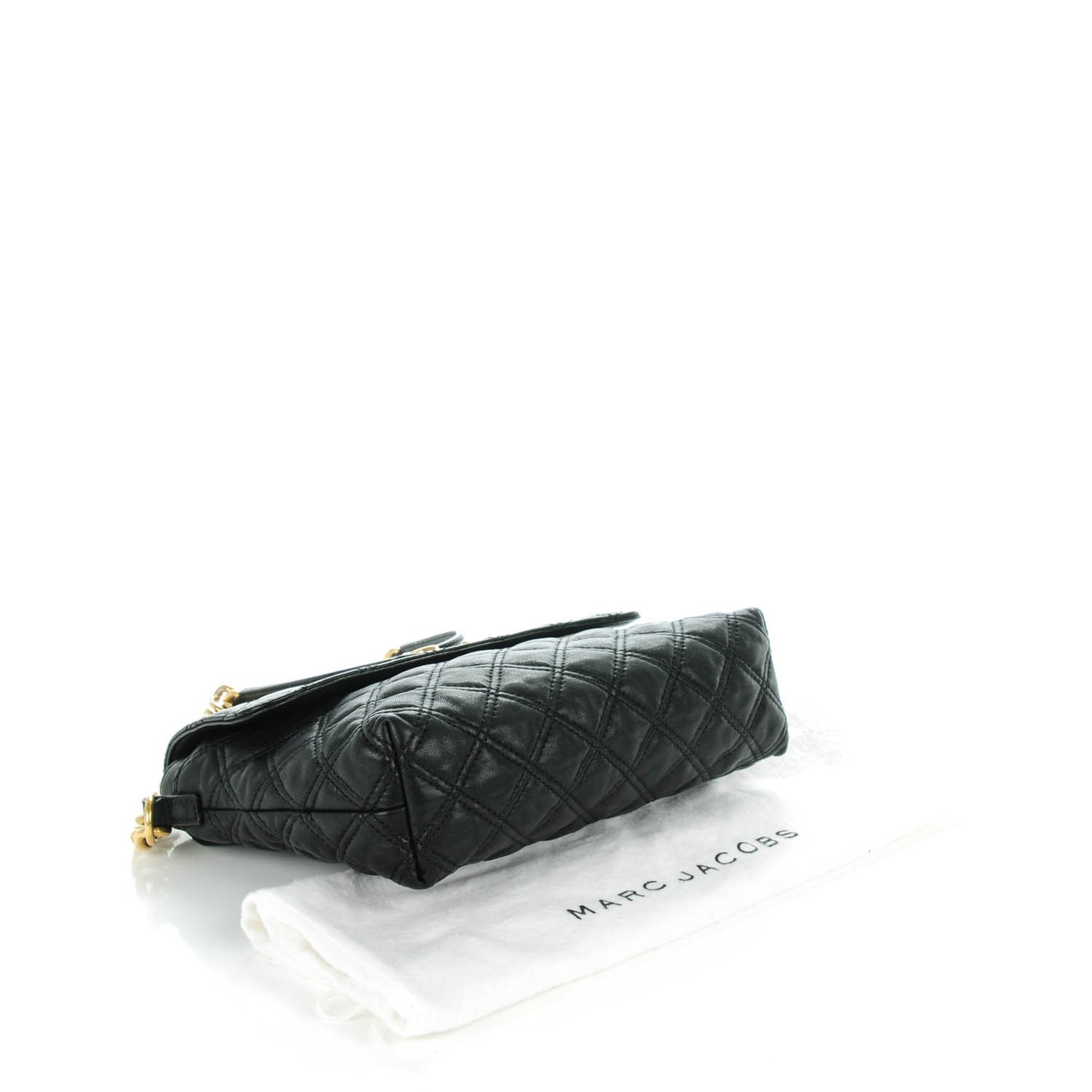 Lambskin Quilted The Large Single Flap Black