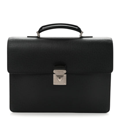Louis Vuitton Taiga Neo Robusto 2 Compartment Briefcase Black 1 of 8