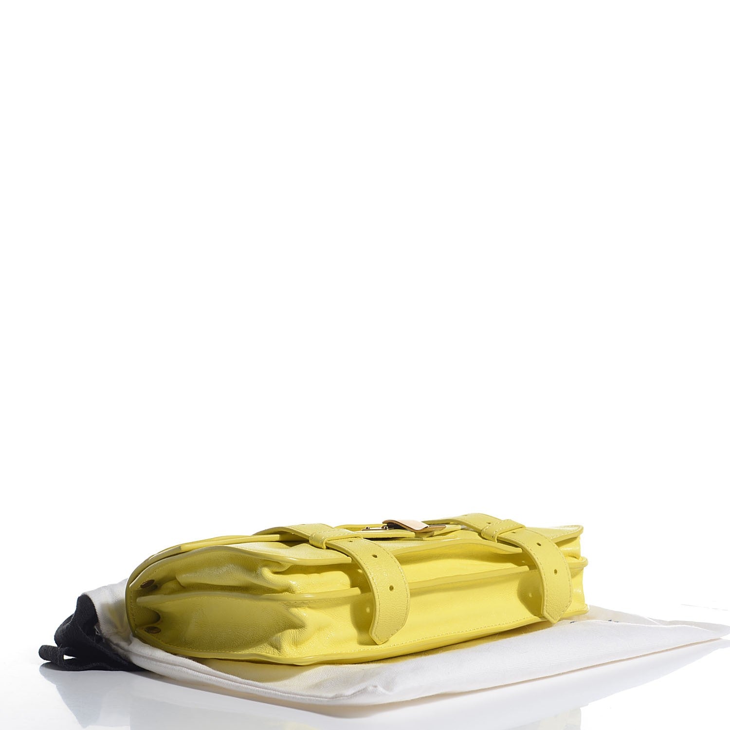 Proenza Schouler Lambskin PS1 Pochette Clutch Lemon 4 of 12