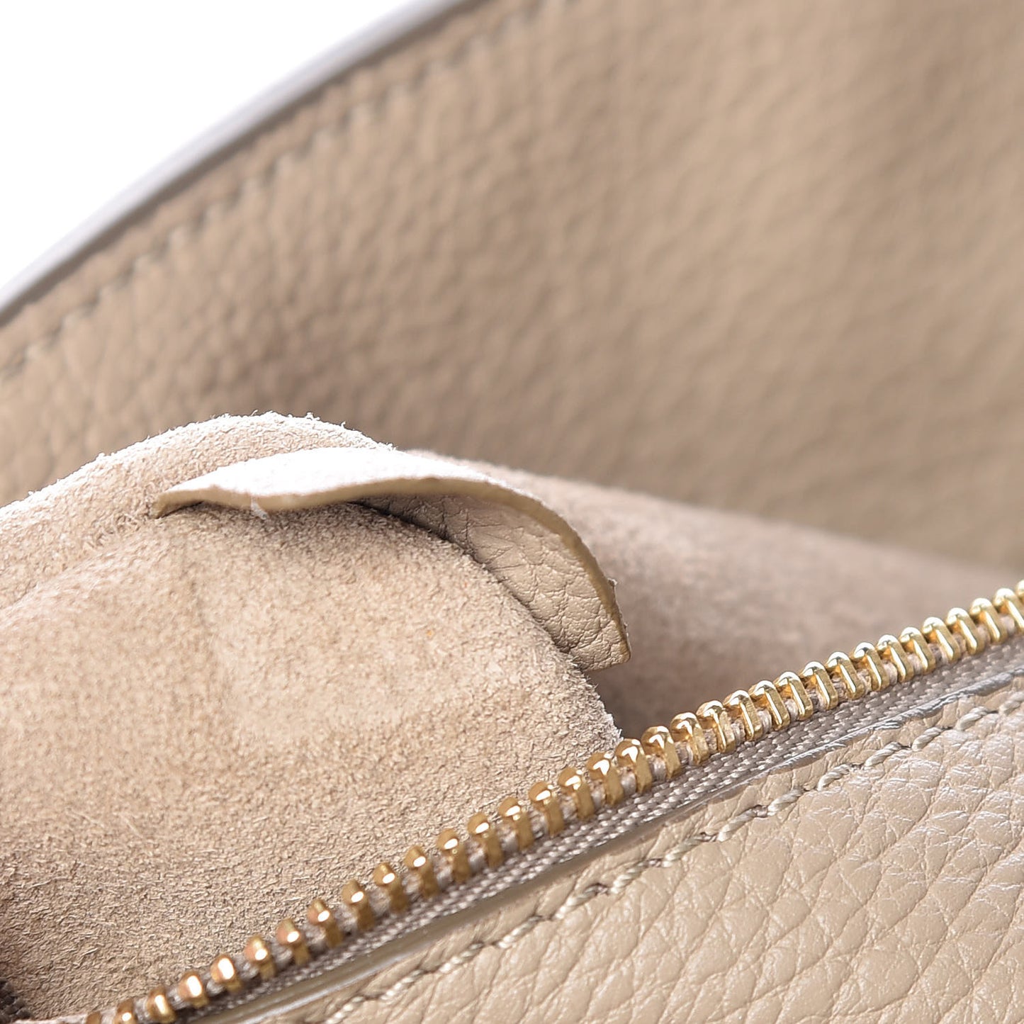 Crisped Calfskin Medium Tie Knot Tote Light Taupe