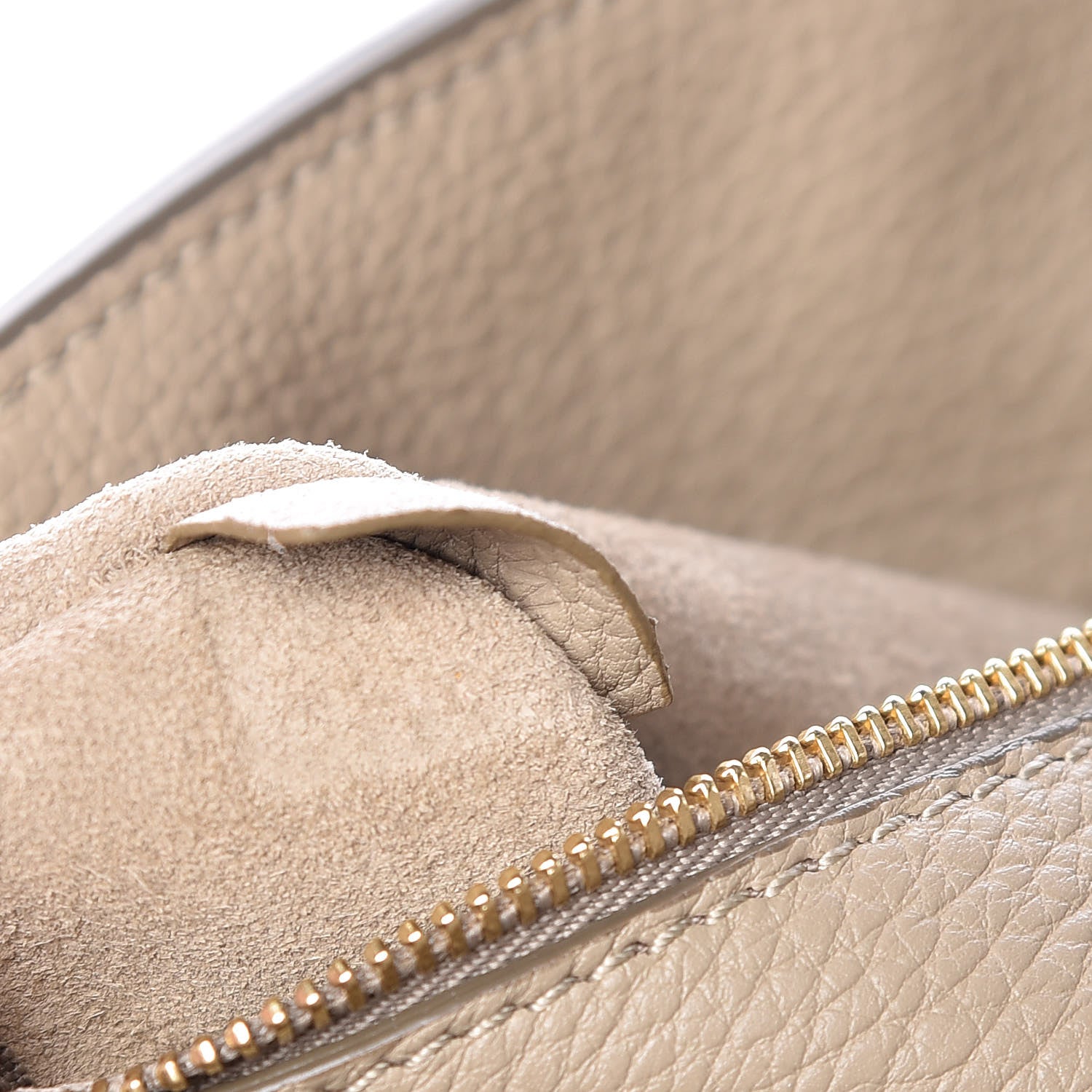 Celine Crisped Calfskin Medium Tie Knot Tote Light Taupe 9 of 14