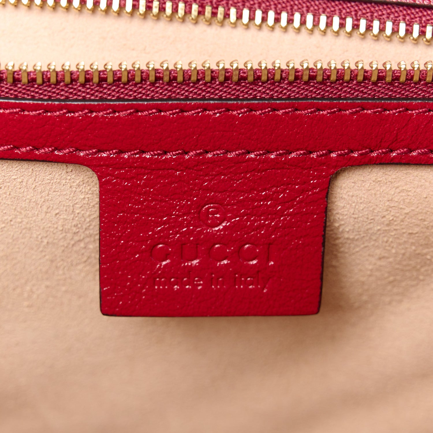 Gucci Monogram Azalea Calfskin Matelasse Diagonal Medium GG Marmont Shoulder Bag Beige Ebony New Cherry Red 6 of 11