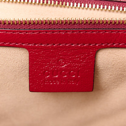 Gucci Monogram Azalea Calfskin Matelasse Diagonal Medium GG Marmont Shoulder Bag Beige Ebony New Cherry Red 6 of 11