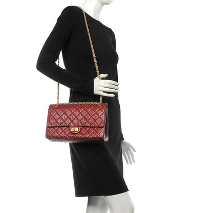 Chanel Aged Calfskin 2.55 Reissue 226 Flap Burgundy 2 of 8
