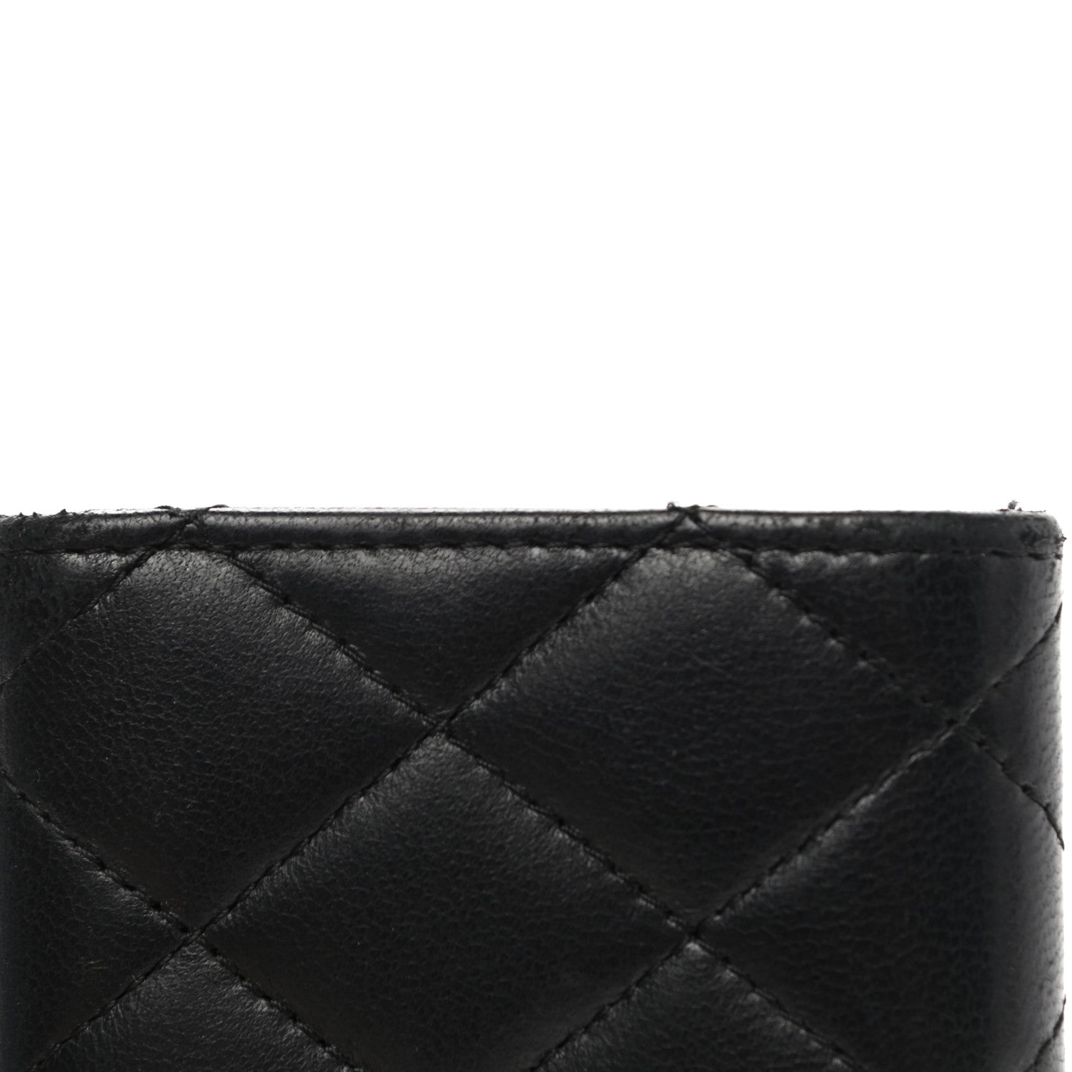 Chanel Lambskin Quilted Flap Card Holder Wallet Black 12 of 13