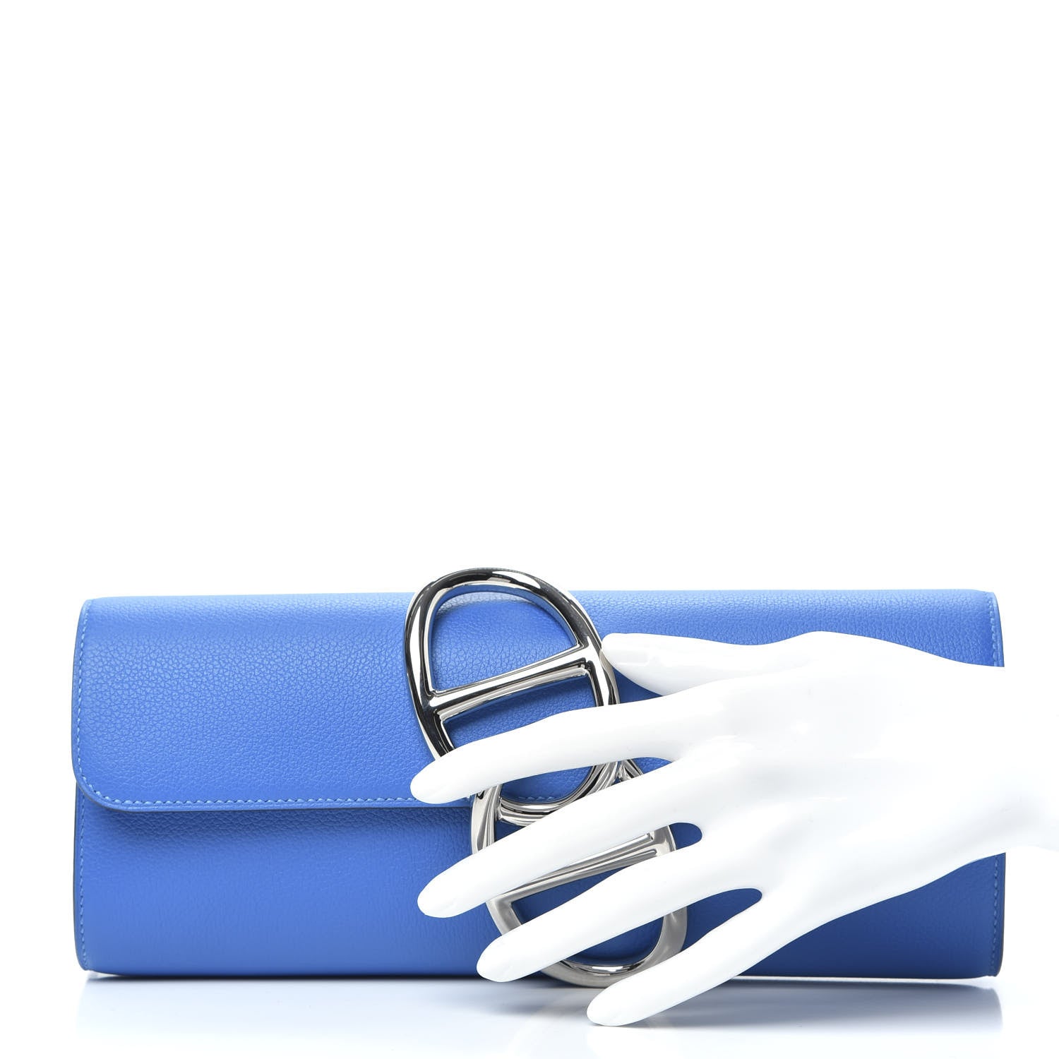 Hermes Evercolor Egee Clutch Bleu Hydra 2 of 9