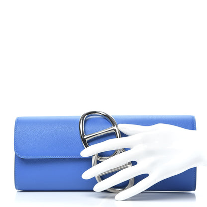 Hermes Evercolor Egee Clutch Bleu Hydra 2 of 9