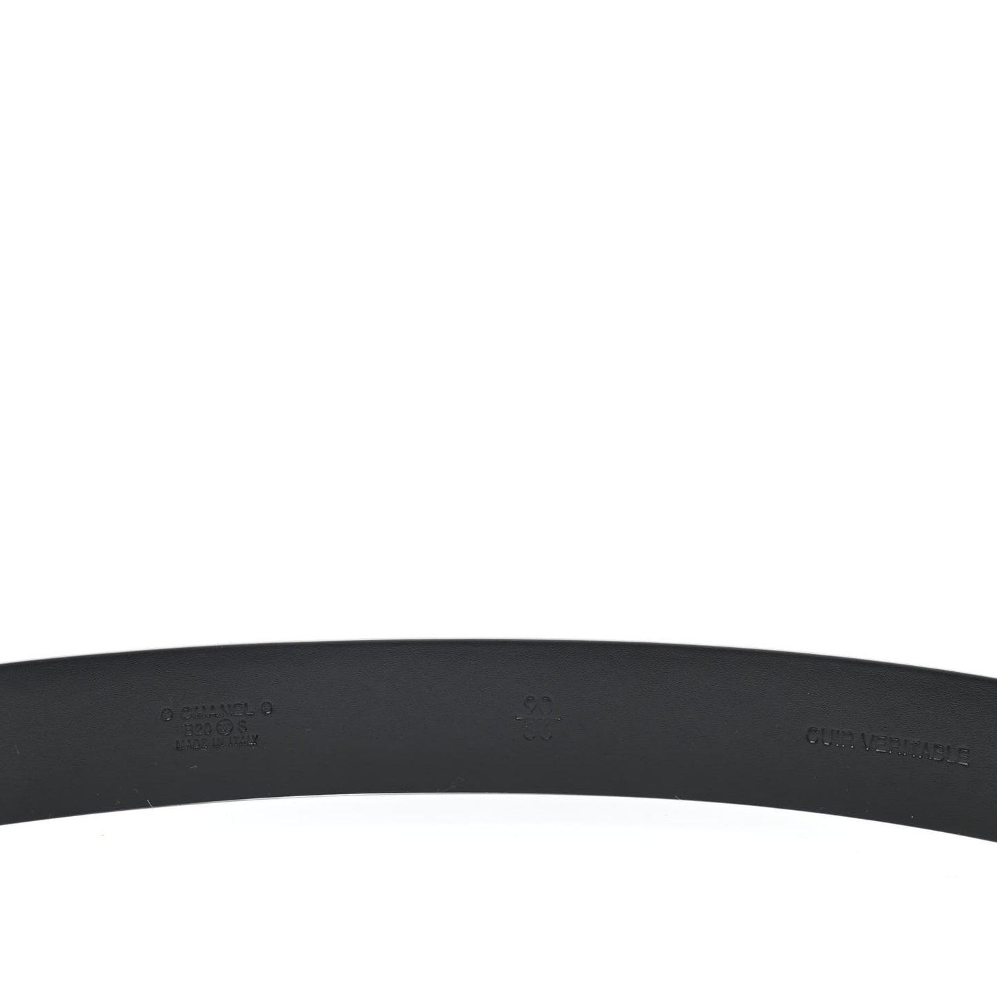 Calfskin CC Chain Belt 90 36 Black