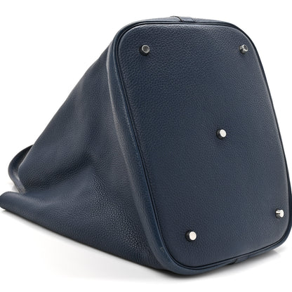 Hermes Taurillon Clemence Picotin Lock TGM Bleu Abysse 10 of 12