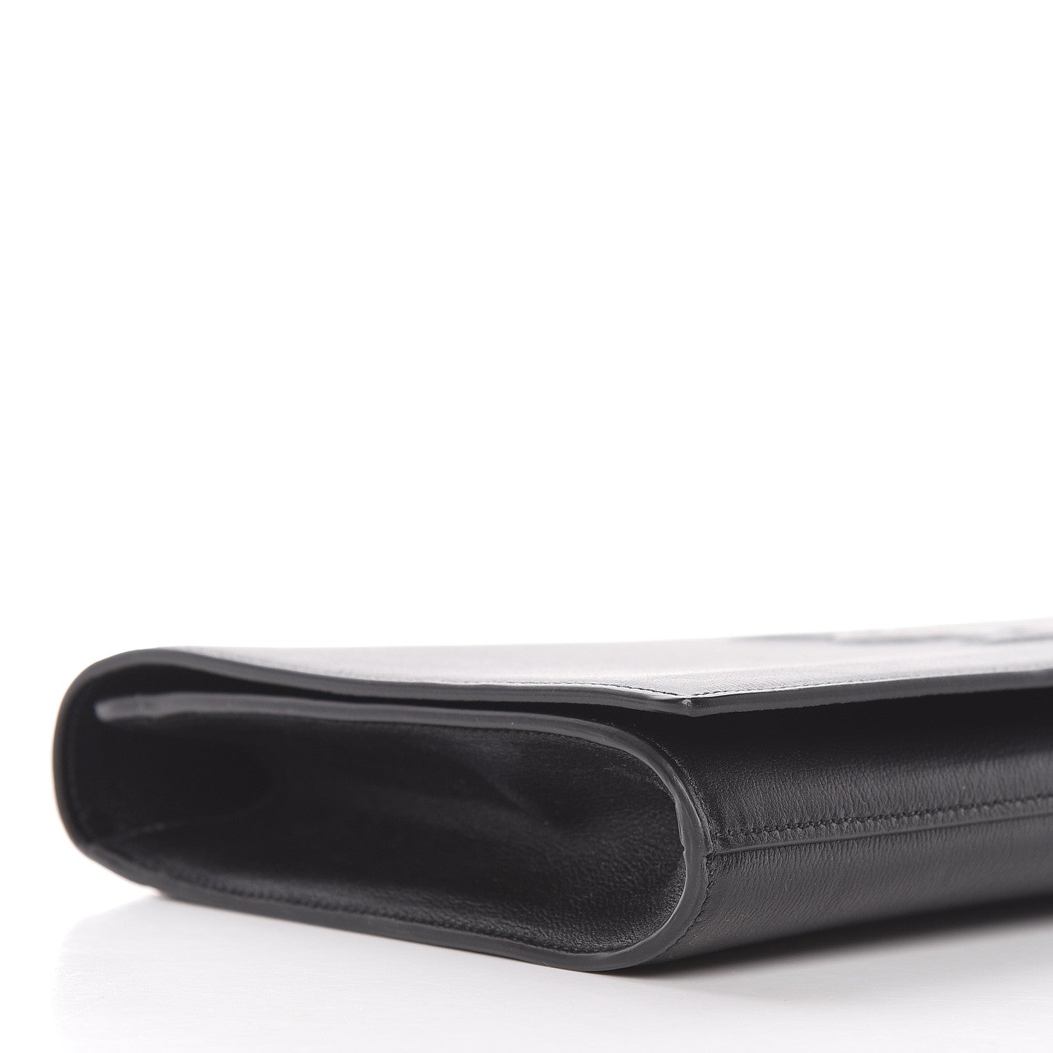 Saint Laurent Calfskin Monogram Large Belle De Jour Clutch Black 9 of 12