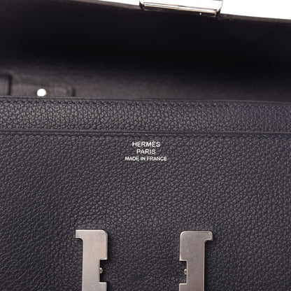 Hermes Evercolor Constance Wallet To Go Bleu Nuit 7 of 8