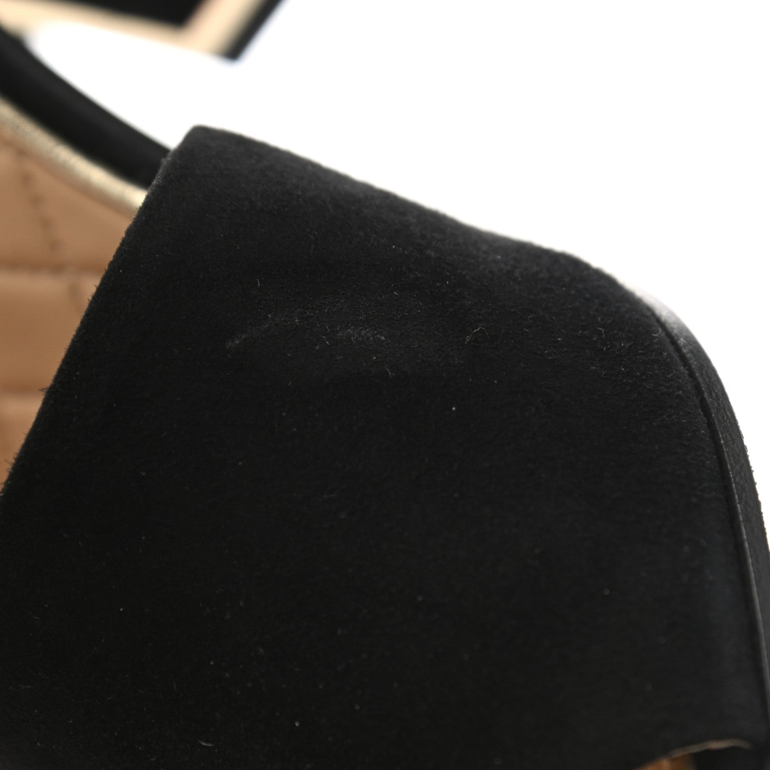 Chanel Suede Sandals 39 Black 9 of 10
