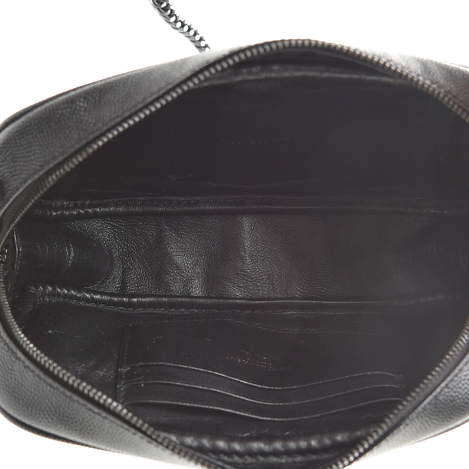Saint Laurent Grain De Poudre Matelasse Monogram Mini Lou Camera Bag Black 5 of 11