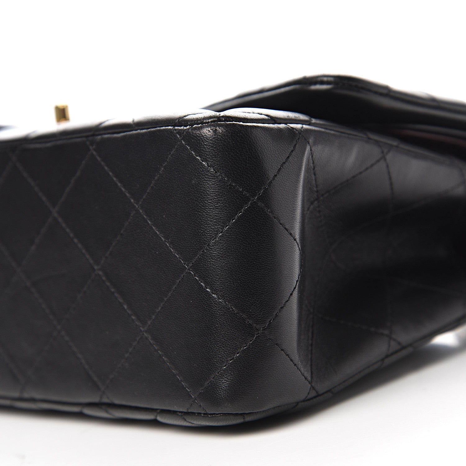 Chanel Lambskin Quilted Jumbo Double Flap Black 15 of 16