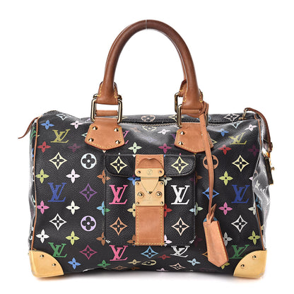 Louis Vuitton Monogram Multicolor Speedy 30 Black 1 of 12