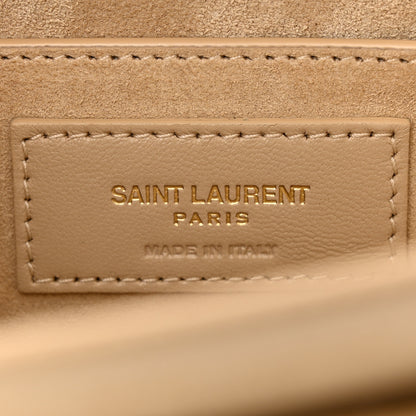 Saint Laurent Smooth Calfskin Medium Monogram Sunset Satchel New Aspen 6 of 14