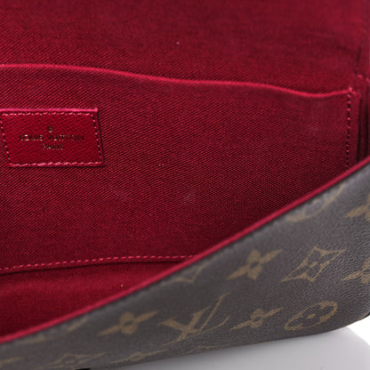 Louis Vuitton Monogram Pochette Felicie Chain Wallet Fuchsia 15 of 17