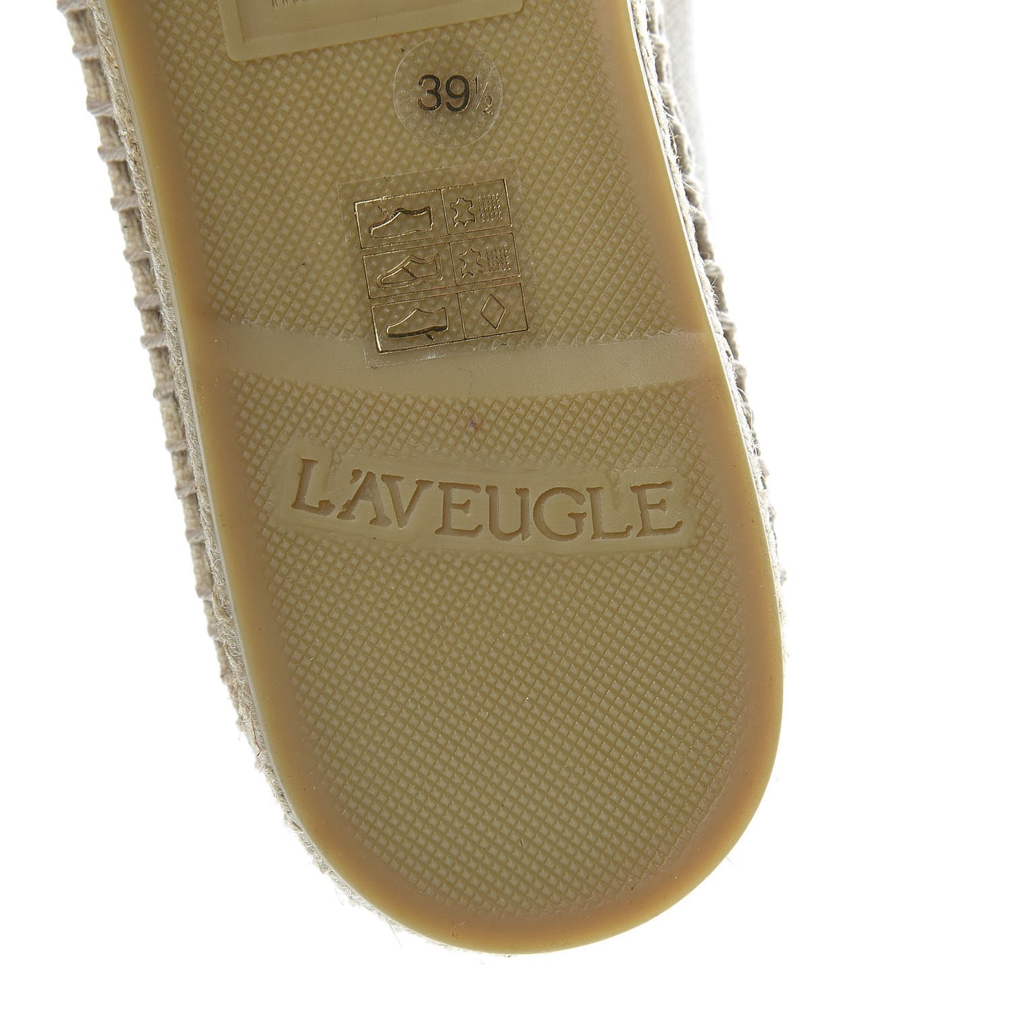 Canvas Logo Espadrilles 39.5 Greggio White
