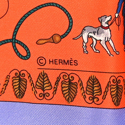 Hermes Silk Promenades de Paris Scarf 70 Lavande Corail Vieil Or 4 of 5