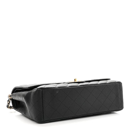 Chanel Caviar Quilted Maxi Double Flap Black 3 of 10