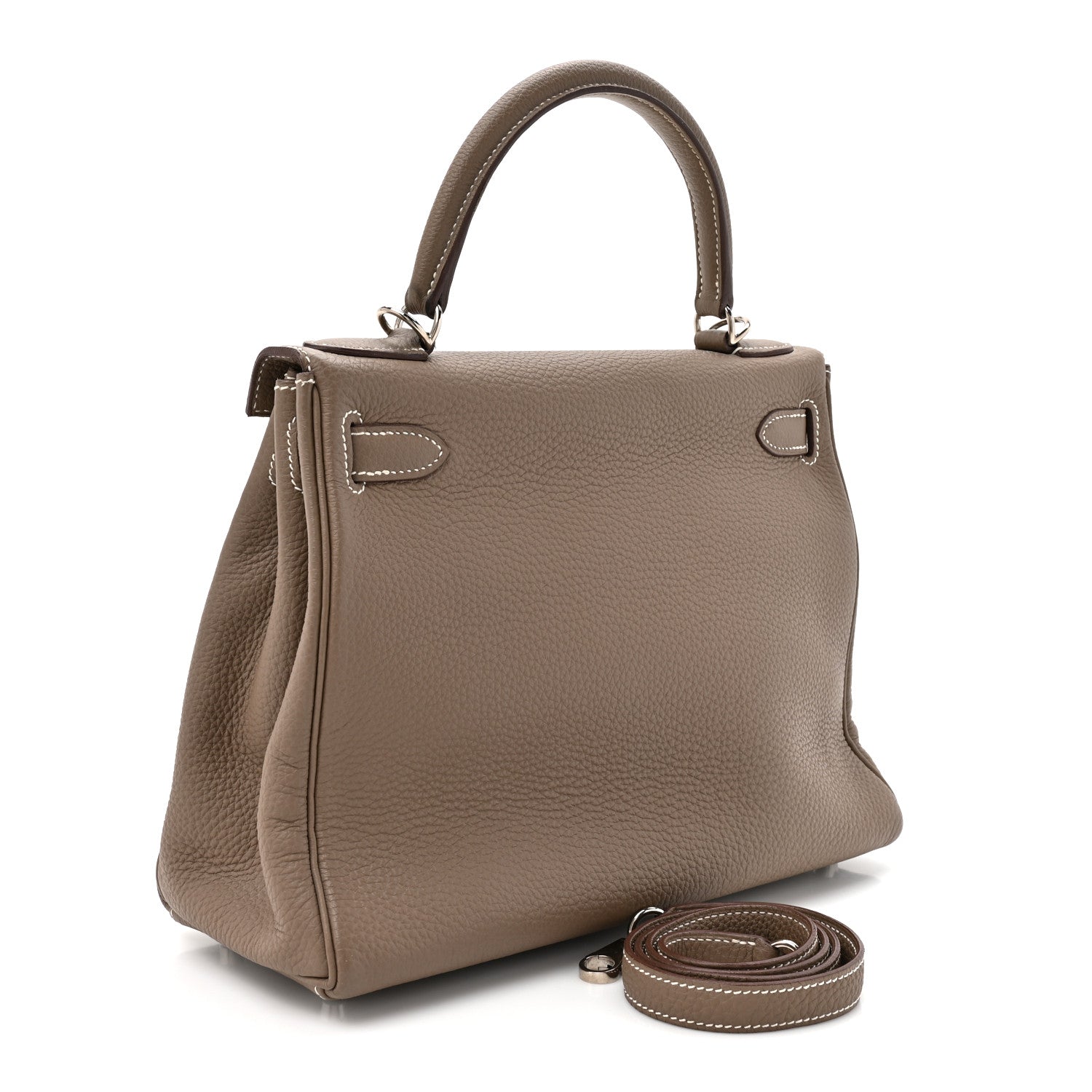 Hermes Togo Kelly Retourne 28 Etoupe 3 of 14