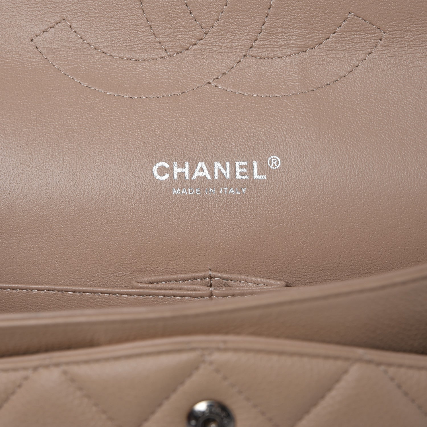Chanel Caviar Quilted Maxi Double Flap Beige 7 of 14