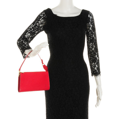 Louis Vuitton Epi Pochette Accessories 24 Castillan Red 2 of 7