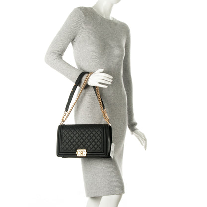 Chanel Caviar Quilted New Medium Boy Flap Black 3 of 9