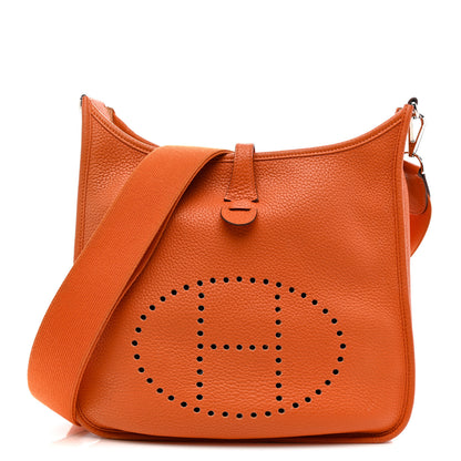 Hermes Taurillon Clemence Evelyne III PM Orange 1 of 17