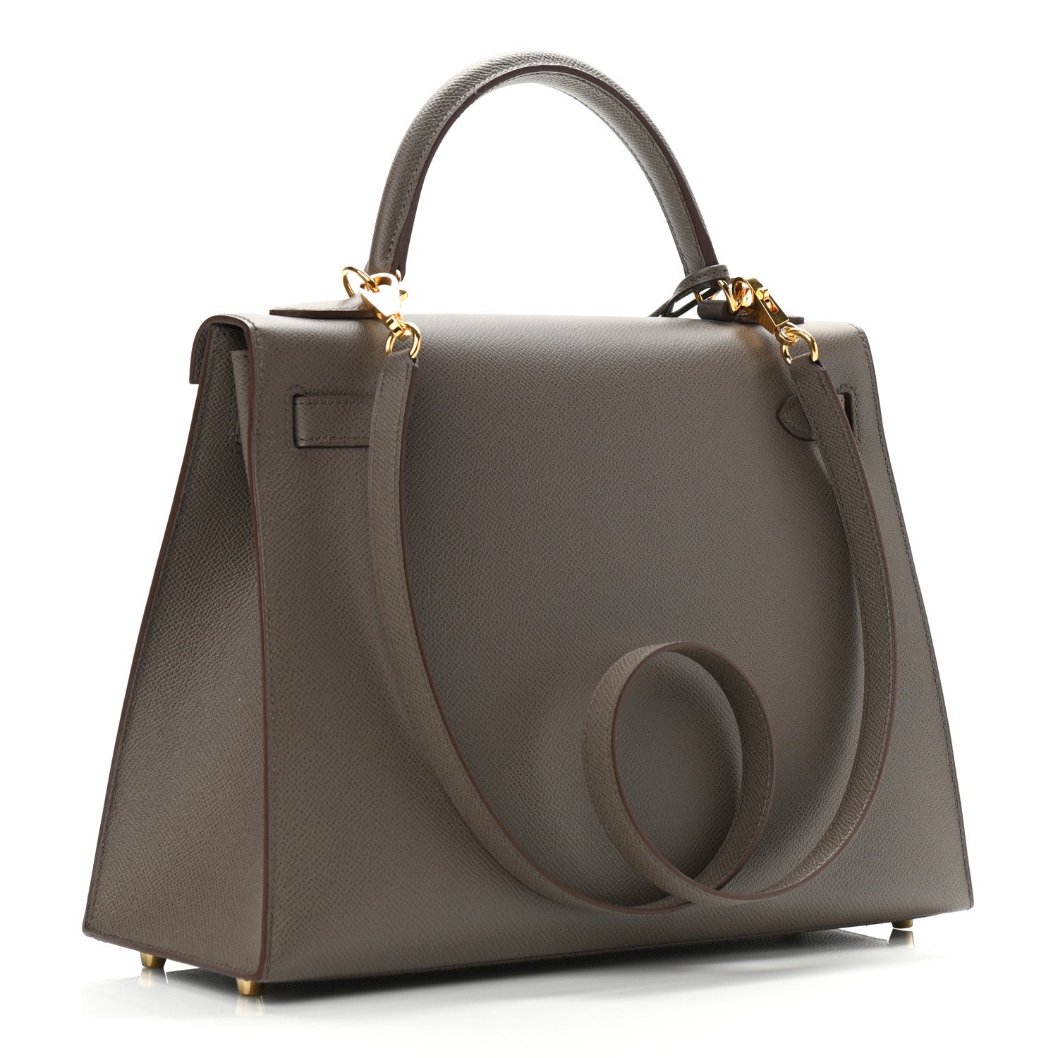 Hermes Epsom Kelly Sellier 32 Etain 2 of 10