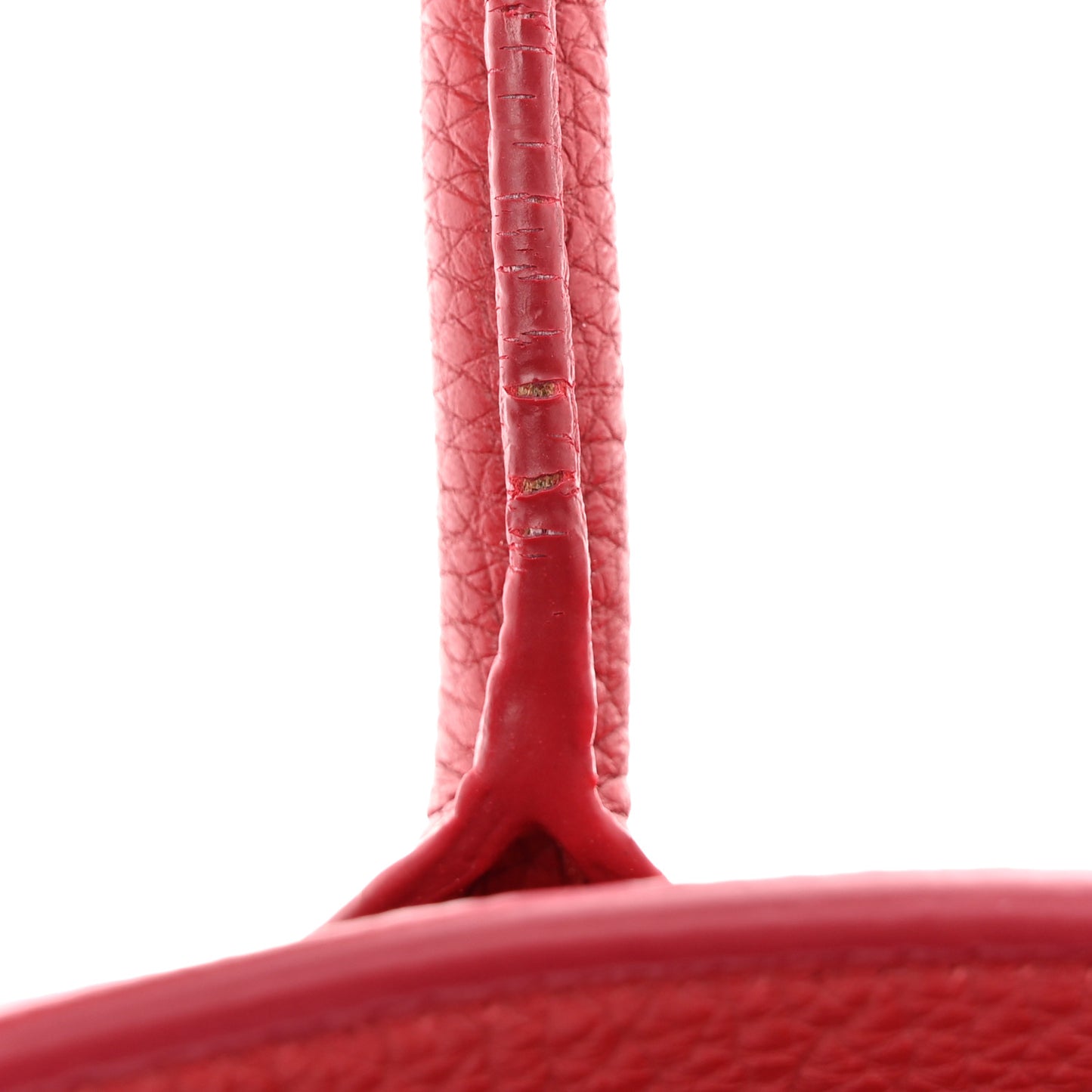 Grained Calfskin Baby Sac De Jour Souple Red