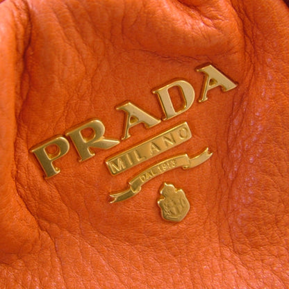 Prada Cervo Deerskin Pleats Hobo Corallo 6 of 11