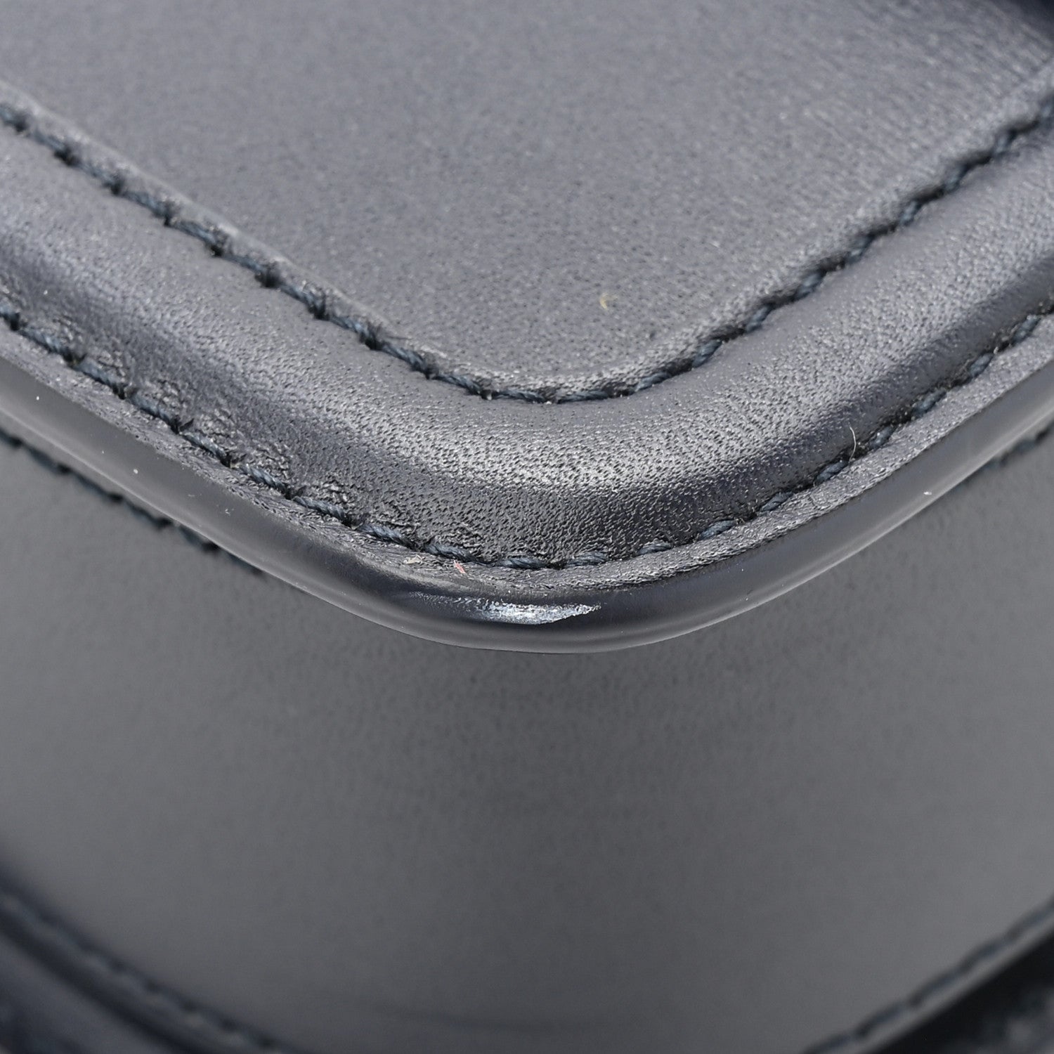 Saint Laurent Box Calfskin Monogram Medium Solferino Satchel Deep Marine 11 of 13