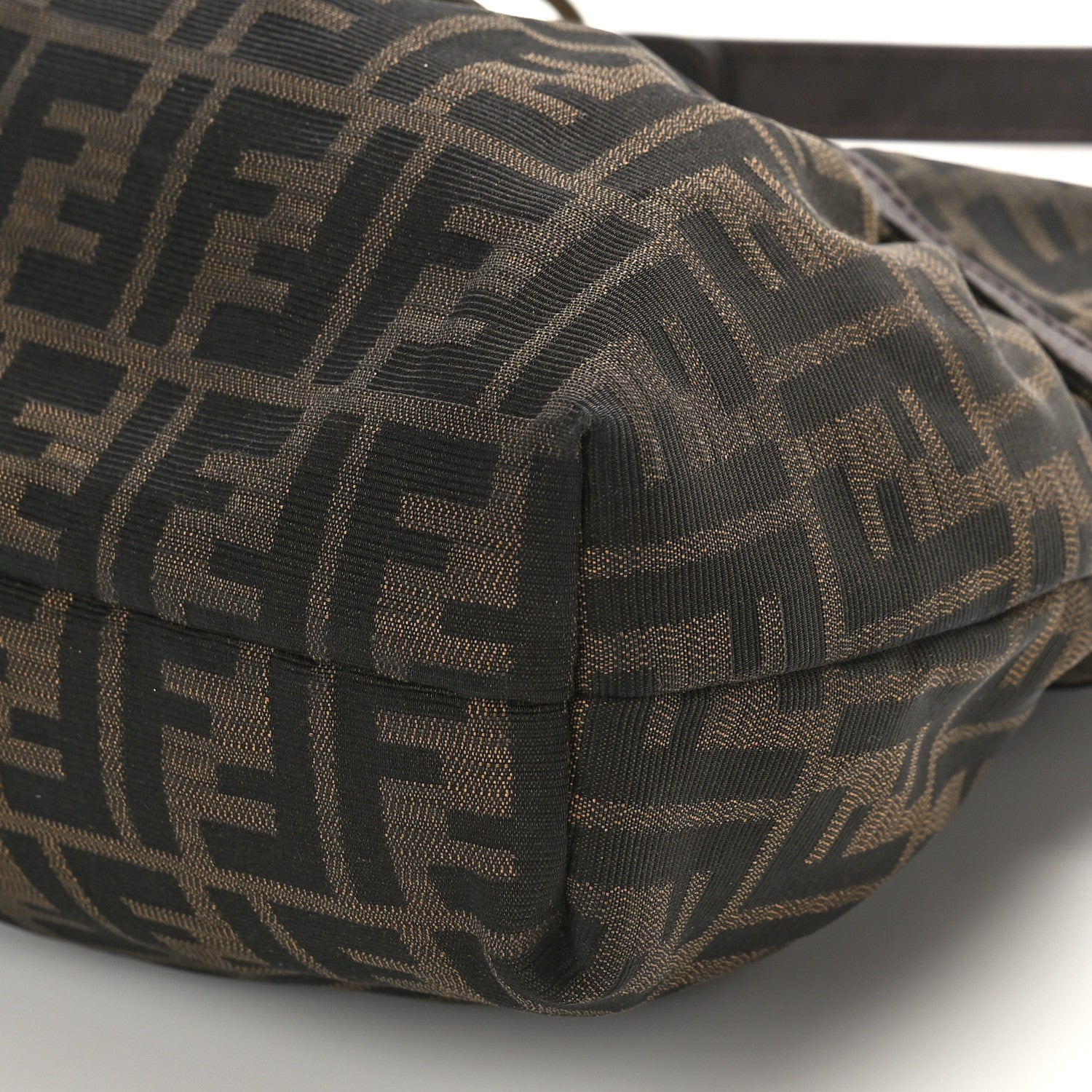 Fendi Zucca Cuoio Lucido Chef Hobo Tobacco Moro 8 of 8