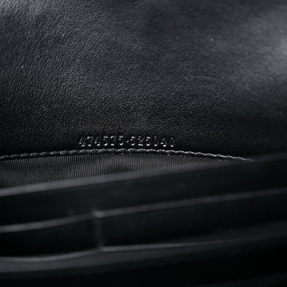 Gucci Calfskin Matelasse GG Marmont Chain Wallet Black 7 of 18