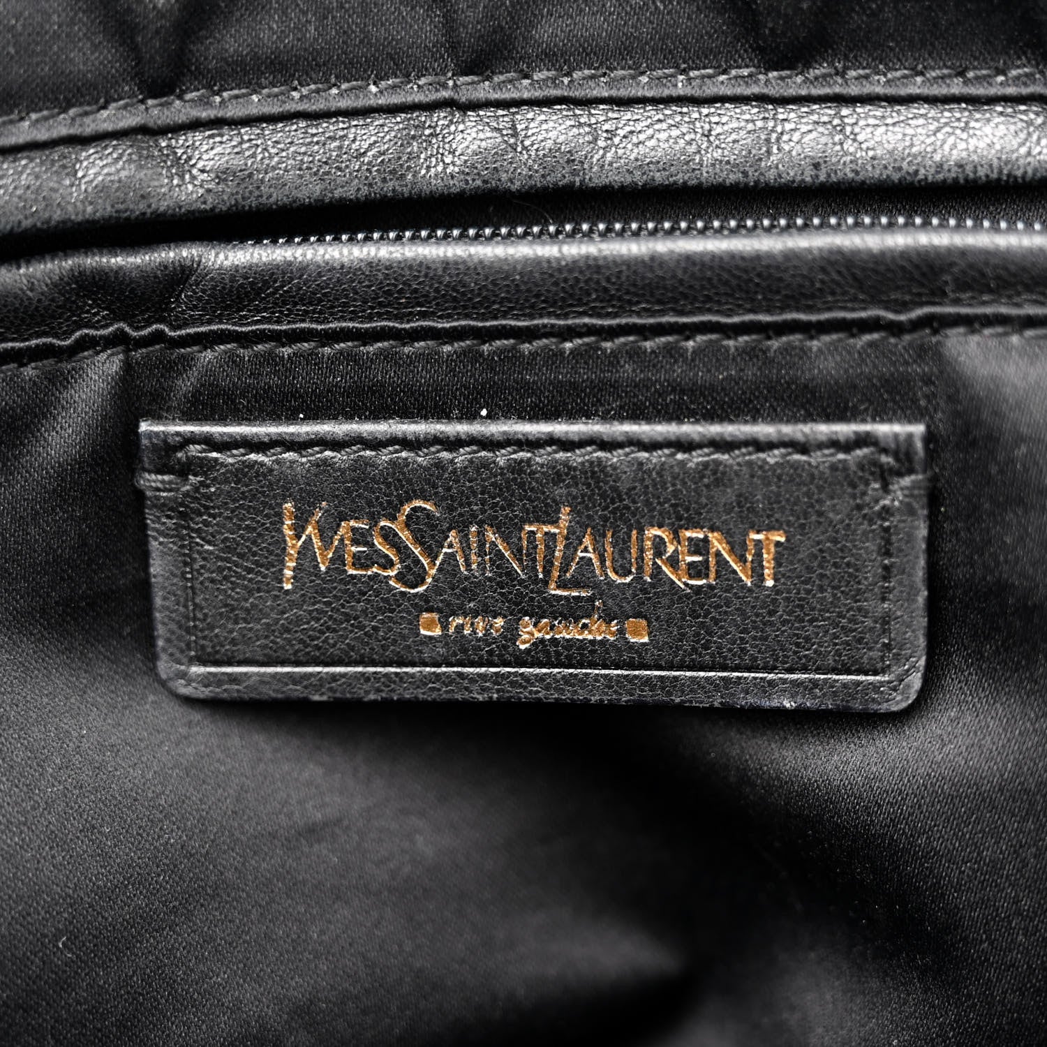 Saint Laurent Textured Patent Calfskin Large Muse Black 6 of 13