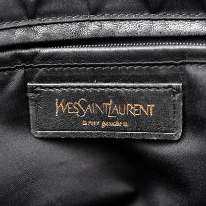 Saint Laurent Textured Patent Calfskin Large Muse Black 6 of 13