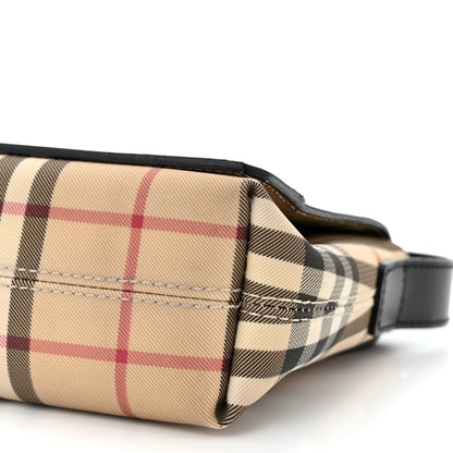 Burberry House Check Flap Shoulder Bag Black 10 of 14