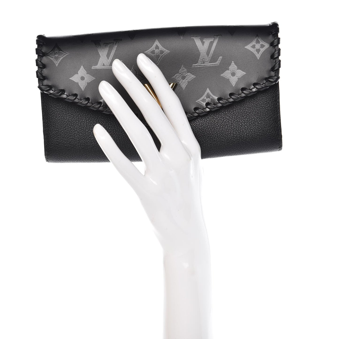 Monogram Cuir Plume Very Wallet Black