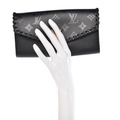 Louis Vuitton Monogram Cuir Plume Very Wallet Black 2 of 9