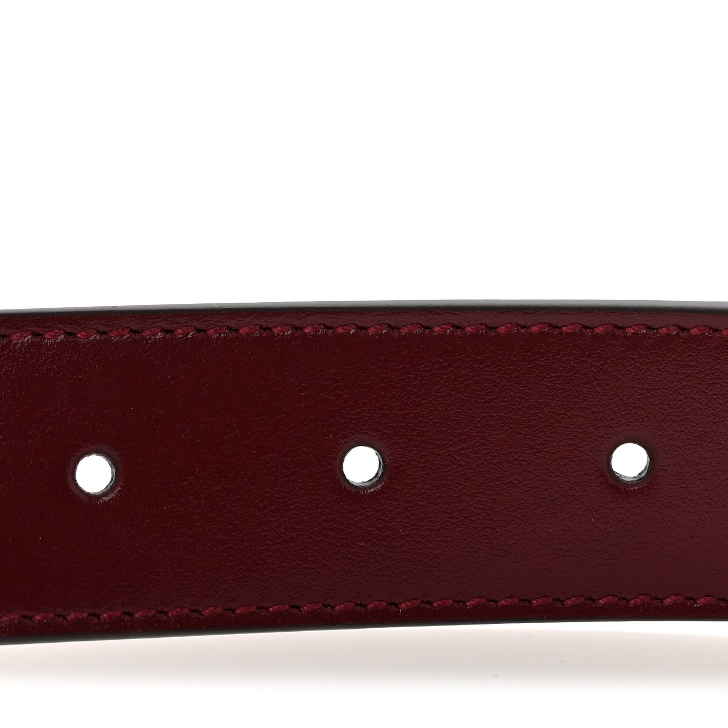Plutone Calfskin Interlocking G 30mm Belt 100 40 Rosso Ancora