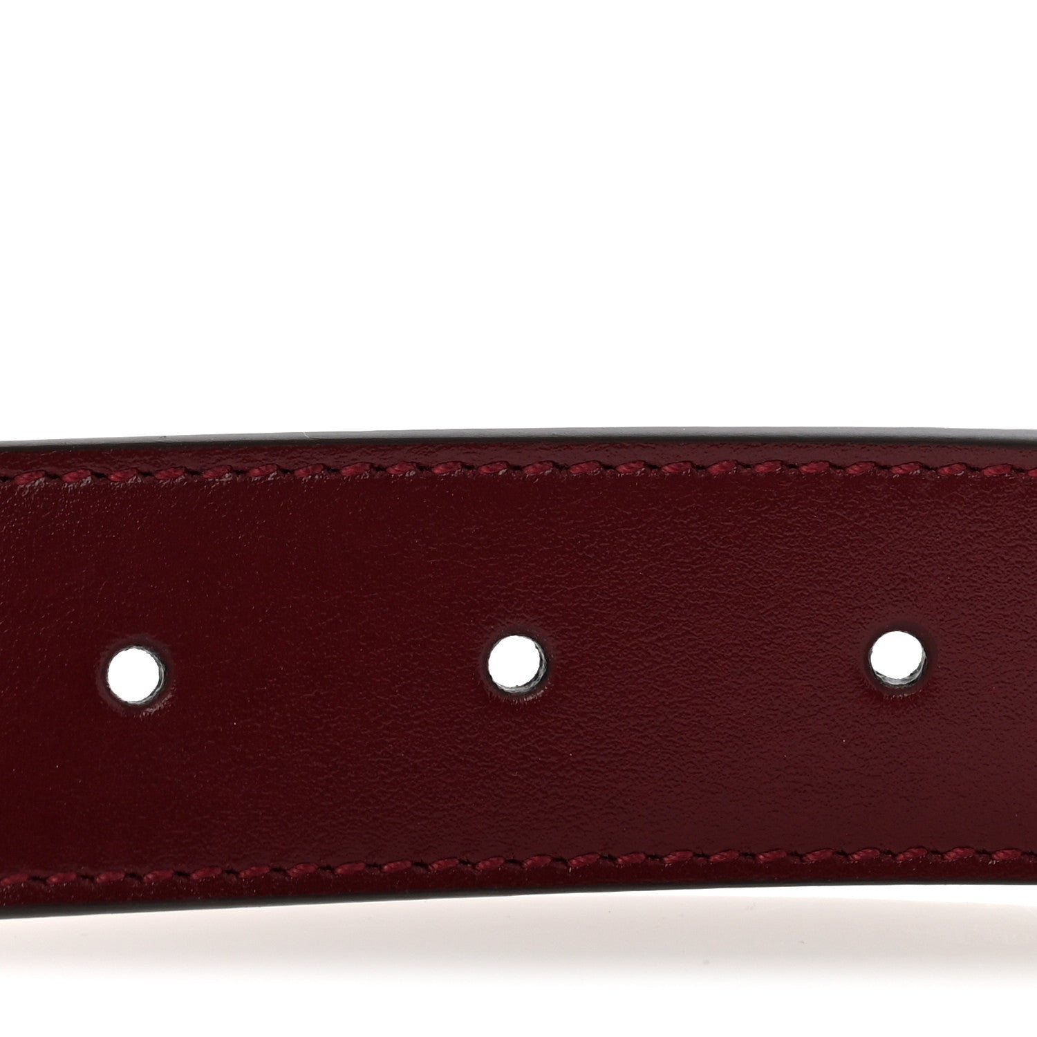 Gucci Plutone Calfskin Interlocking G 30mm Belt 100 40 Rosso Ancora 3 of 7