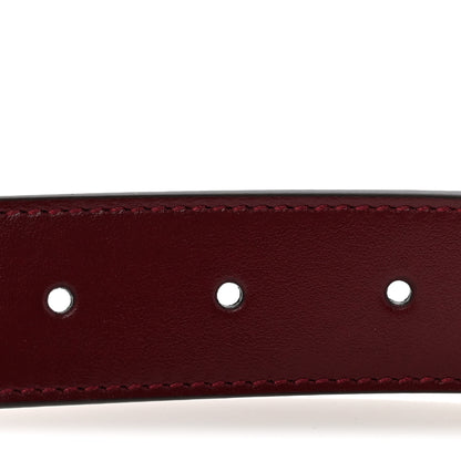 Gucci Plutone Calfskin Interlocking G 30mm Belt 100 40 Rosso Ancora 3 of 7