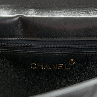 Chanel Lambskin Medium Envelope Single Flap Black Red 6 of 7