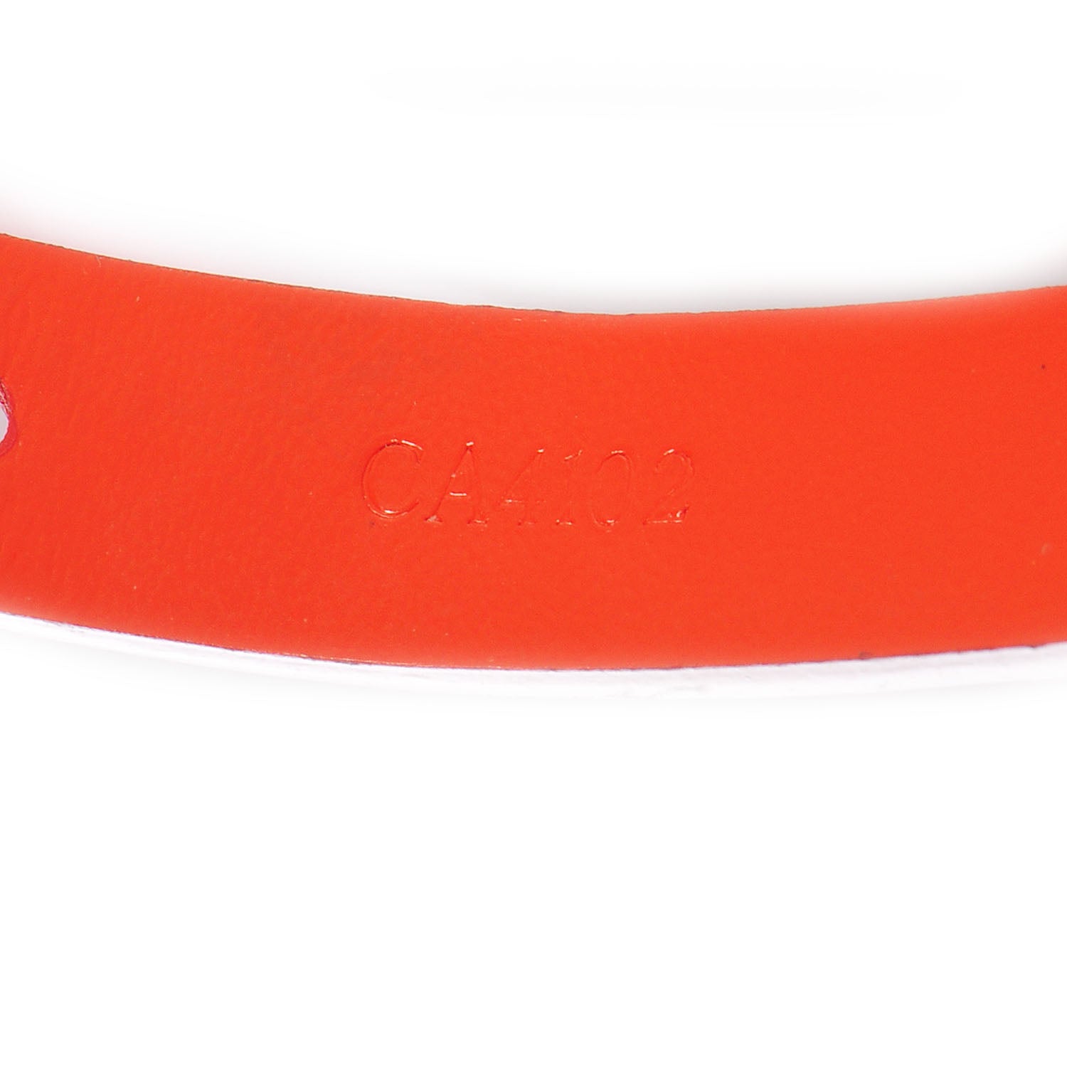 Louis Vuitton Leather Stamp It Bracelet 17 Piment 7 of 8
