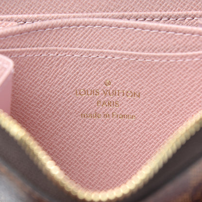Louis Vuitton Damier Ebene Zippy Coin Purse Rose Ballerine 6 of 7