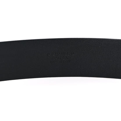 Chanel Lambskin Pearl Crystal CC Belt 80 32 Black 3 of 5