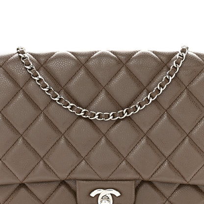 Chanel Caviar Quilted Clutch With Chain Flap Brown 8 of 14